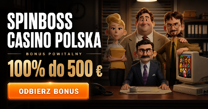SpinBoss Casino — strona główna kasyna z bonusem powitalnym 100% do 2000 PLN dla polskich graczy
